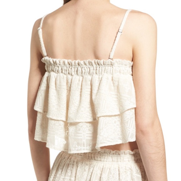 Tularosa Stella ruffle crop top - Picture 2 of 4
